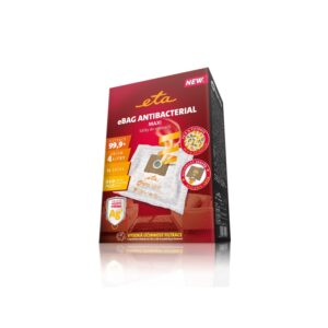 ETA eBag Antibacterial Maxi 960068021 Σακούλες  Ηλεκτρικής σκούπας 4lt -5τεμ