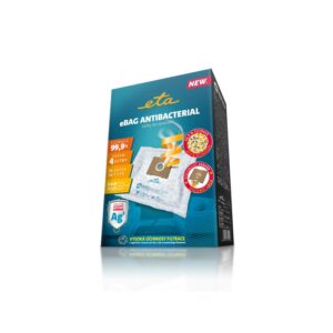 ETA eBAG ANTIBACTERIAL 9600 68020 Σακούλες  Ηλεκτρικής σκούπας κατάλληλες για κατοικίδια 4lt -5τεμ+φίλτρο