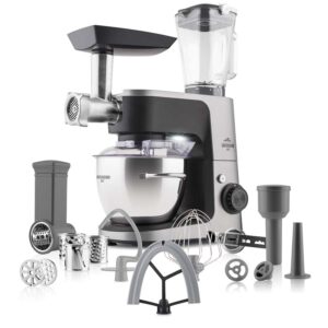 ETA Gratussino III Maxo 302390020 Κουζινομηχανή Μίξερ 1200W με μπλέντερ, τρίφτες & κρεατομηχανή