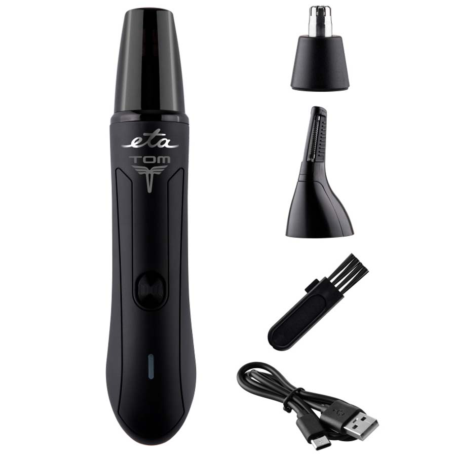 ETA Tom 434090000 Επαναφορτιζόμενο Trimmer για μύτη, αυτιά & φρύδια – λειτουργία μπαταρία & ρεύμα - Image 2