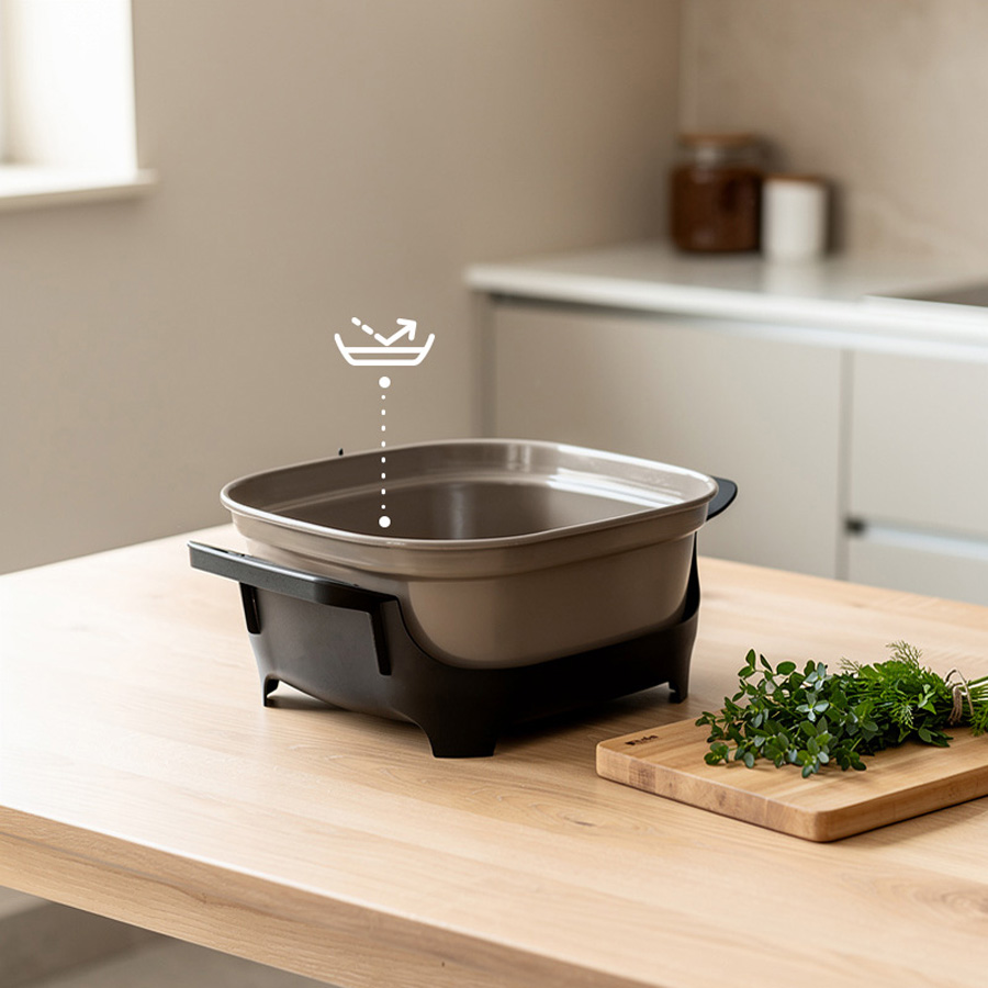 ETA Pečenka Ceramic Natura 013390051 Ηλεκτρικό κεραμικό ταψί κατσαρόλα 4,3Lt - Image 4