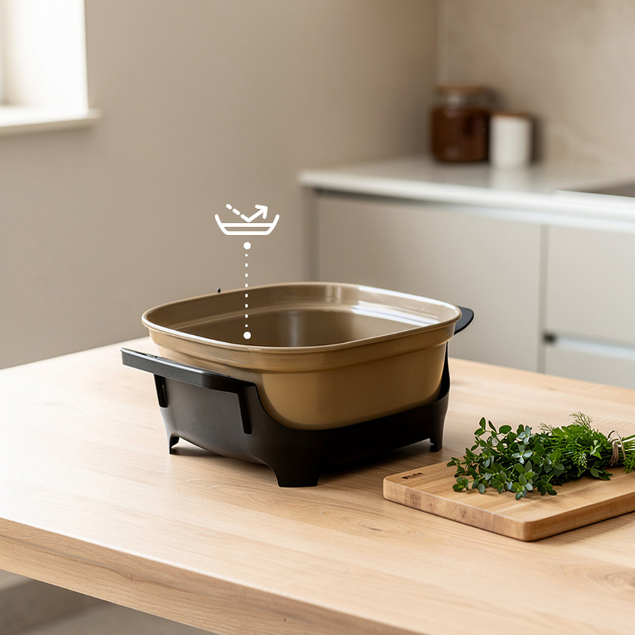 ETA Pečenka Ceramic Natura 013390052 Ηλεκτρικό κεραμικό ταψί κατσαρόλα 4,3Lt - Image 5