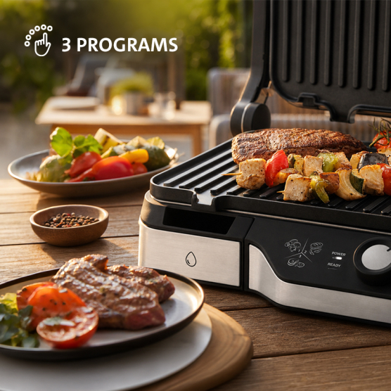 ETA DeliChef 615690000 Ηλεκτρική Ψηστιέρα Grill-BBQ 2000W με ρύθμιση θερμοκρασίας & αποσπώμενες πλάκες - Image 2