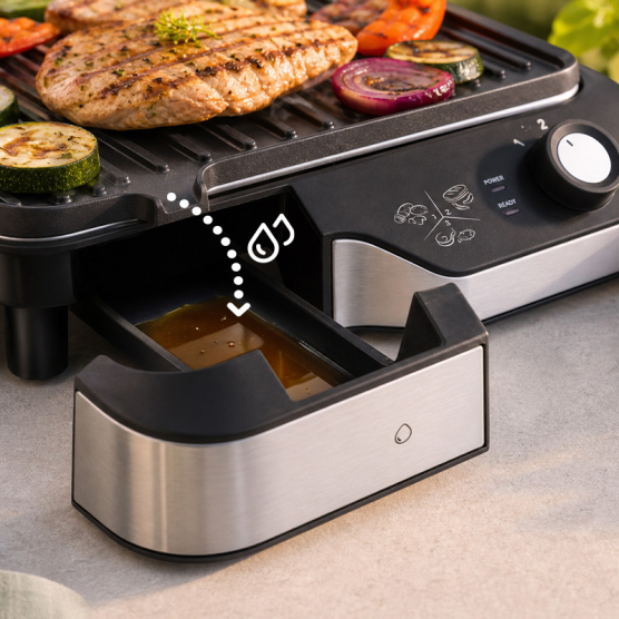ETA DeliChef 615690000 Ηλεκτρική Ψηστιέρα Grill-BBQ 2000W με ρύθμιση θερμοκρασίας & αποσπώμενες πλάκες - Image 4